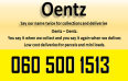 Oentz Collections And Deliveries