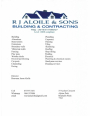 R J ALOILE & SONS BUILDING & CONTRACTING