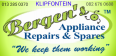 Witbank Bergen's Appliance Repairs And Spares