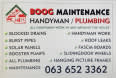 Boog Maintenance Handyman Plumbing