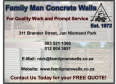 Family Man Concrete Walls