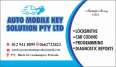 AUTO MOBILE KEY SOLUTIONS  PTY  LTD