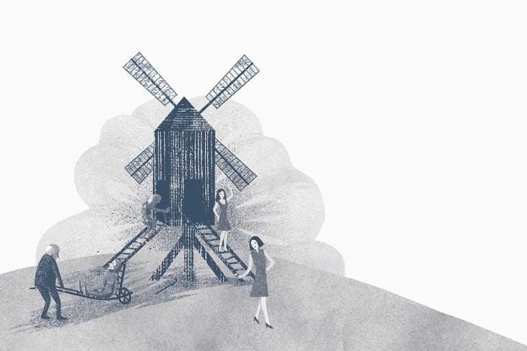 Rozára a Černý Petr čili O větrných mlýnech