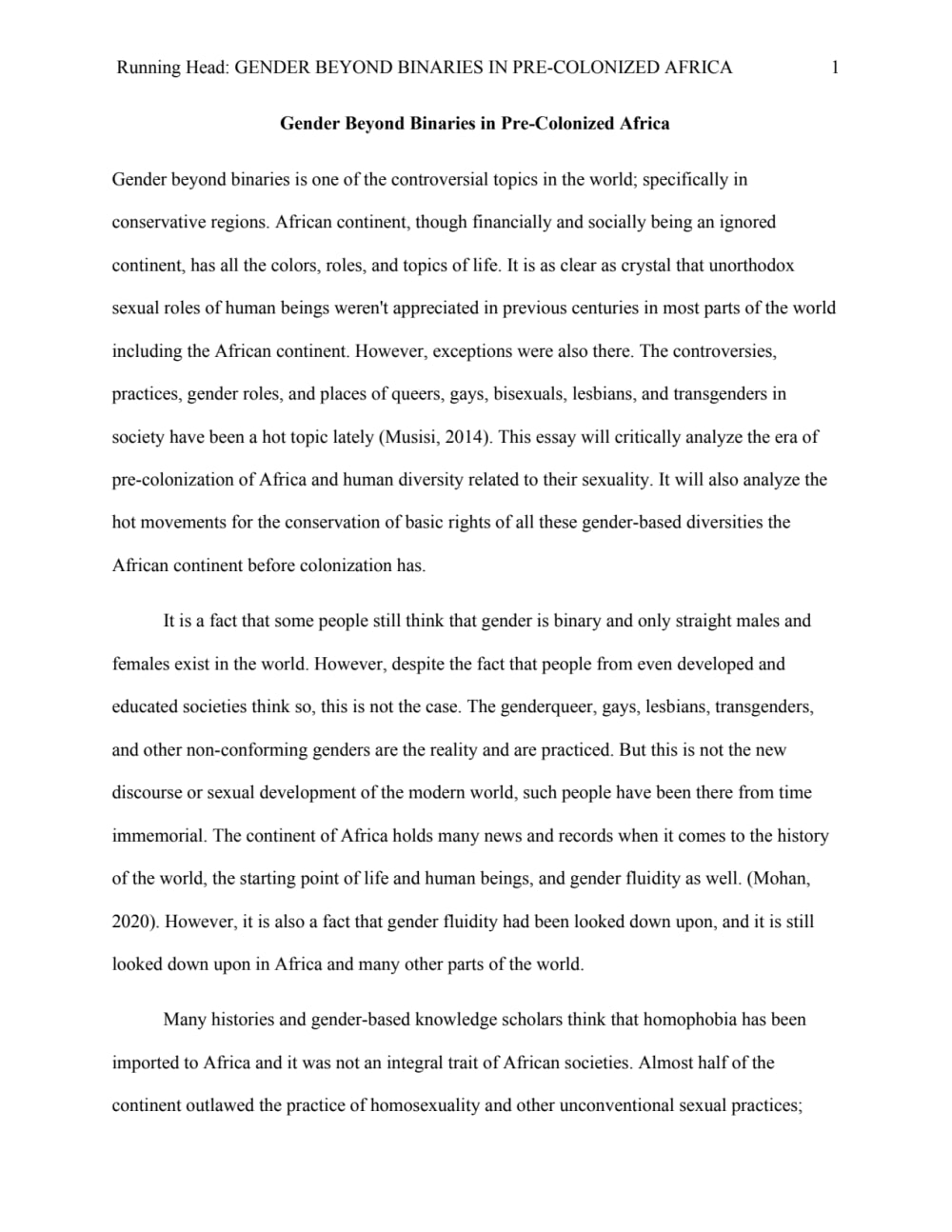 well developed essay