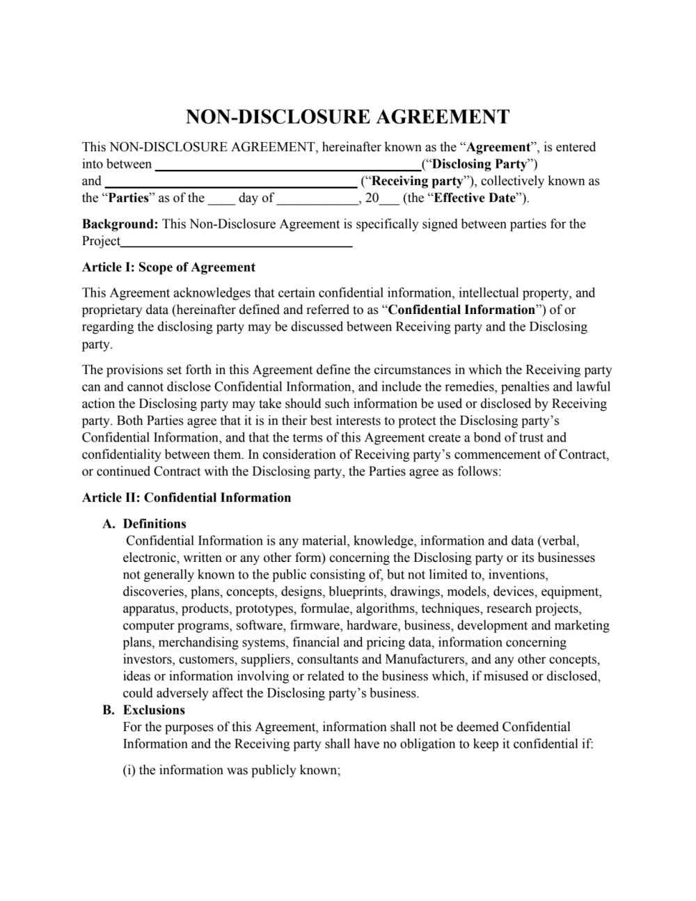 Non Disclosure Agreement Nda Non Compete Kyc Or Aml Policy Upwork