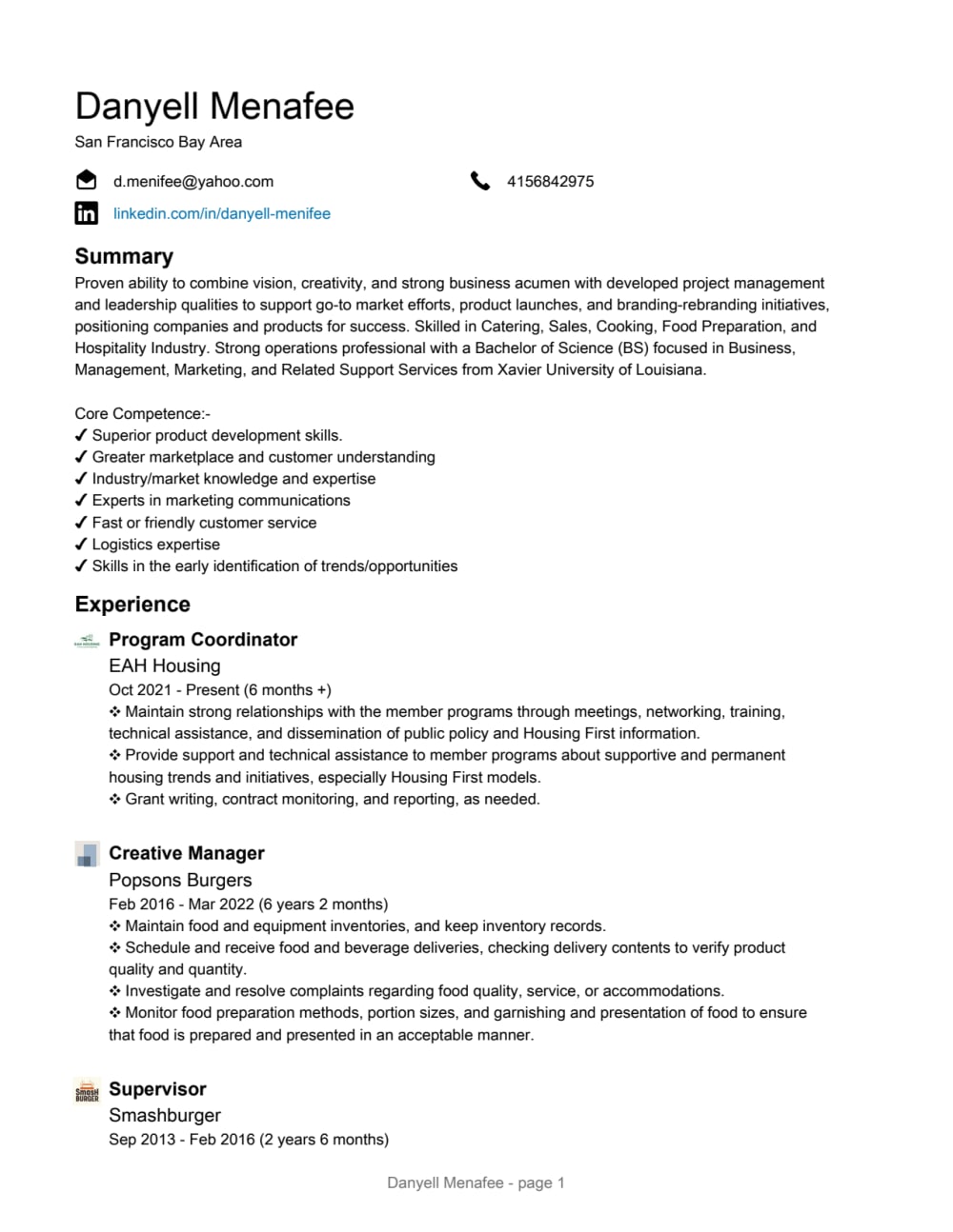 An optimized and professional LinkedIn profile with banner design