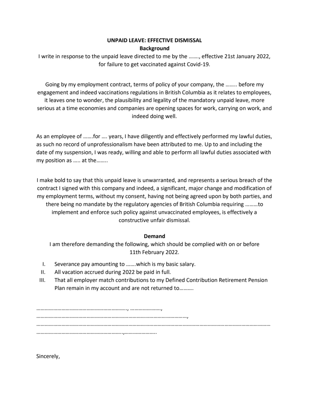 Professional demand letter, appeal letter, cease and desist | Upwork
