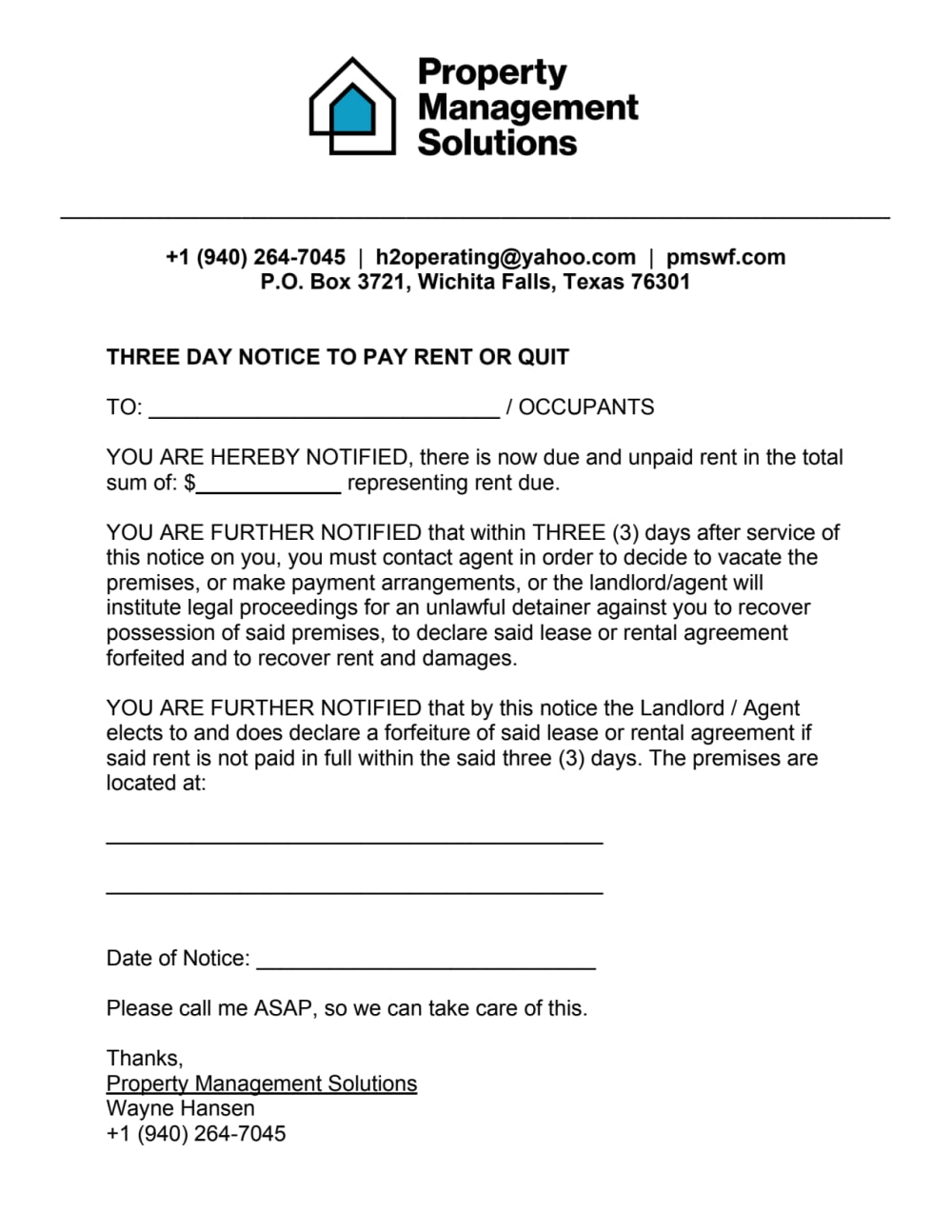 All paperwork for eviction filing customized for your property needs |  Upwork