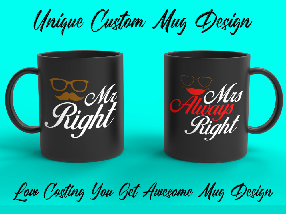 Custom Unique Trendy Coffee Mug Design