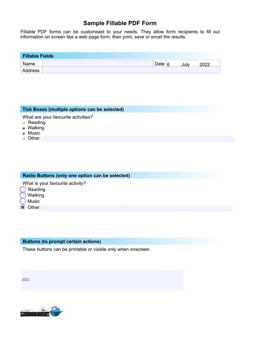 PDF Fillable Form, Edit PDF | Upwork