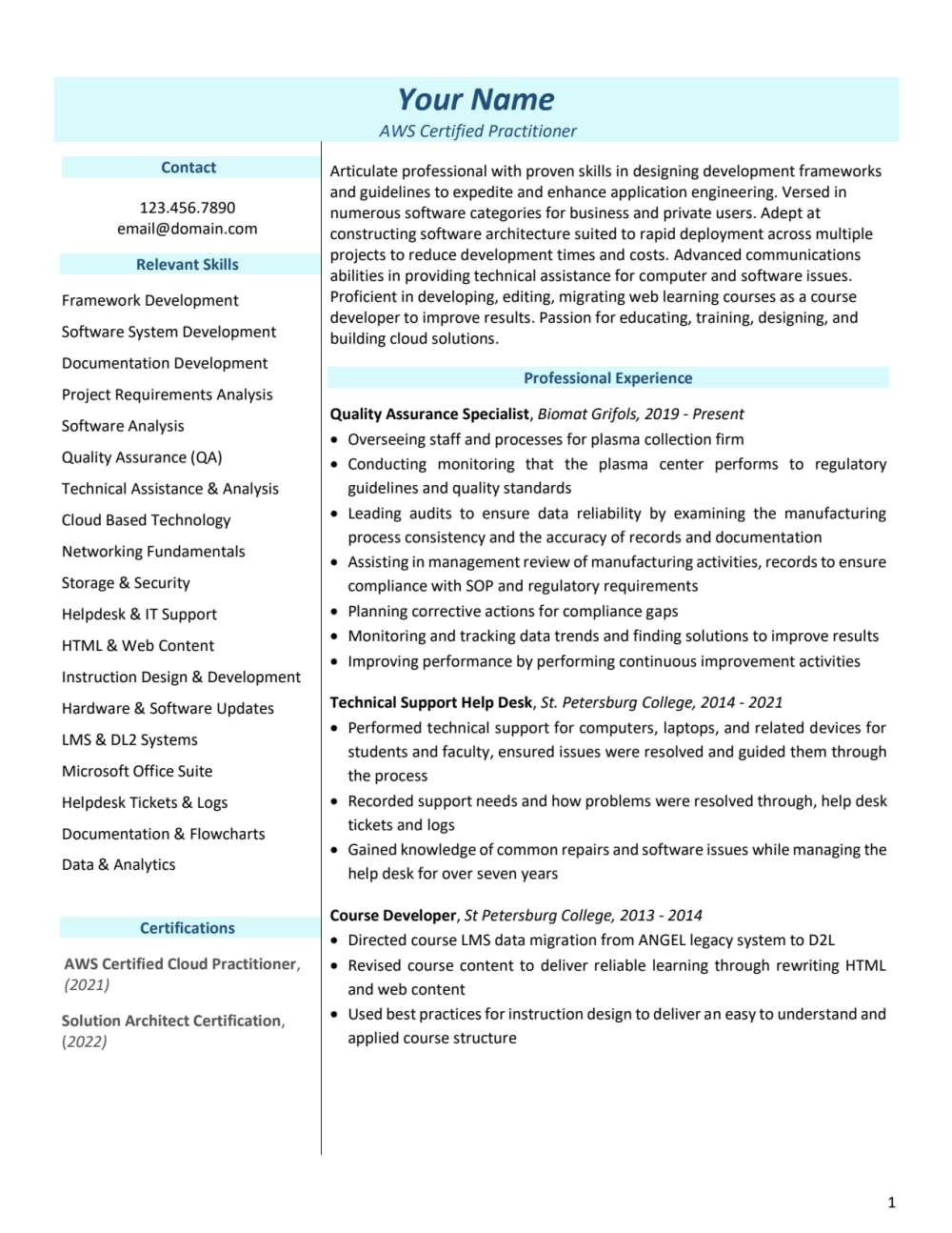 A personalized, SEO optimized resume that will pass through any ATS | Upwork