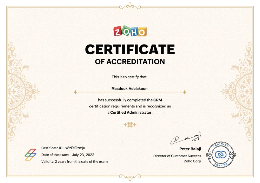 Zoho Id Card