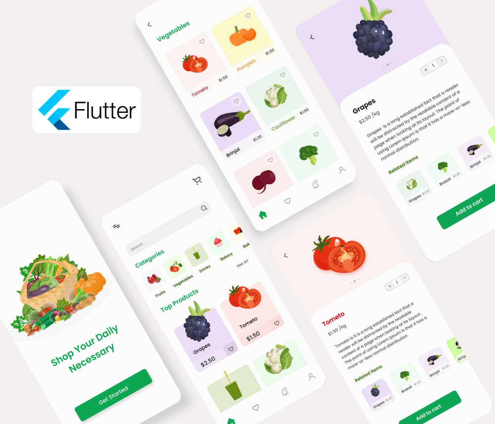 An awesome android and ios mobile app using flutter | Upwork