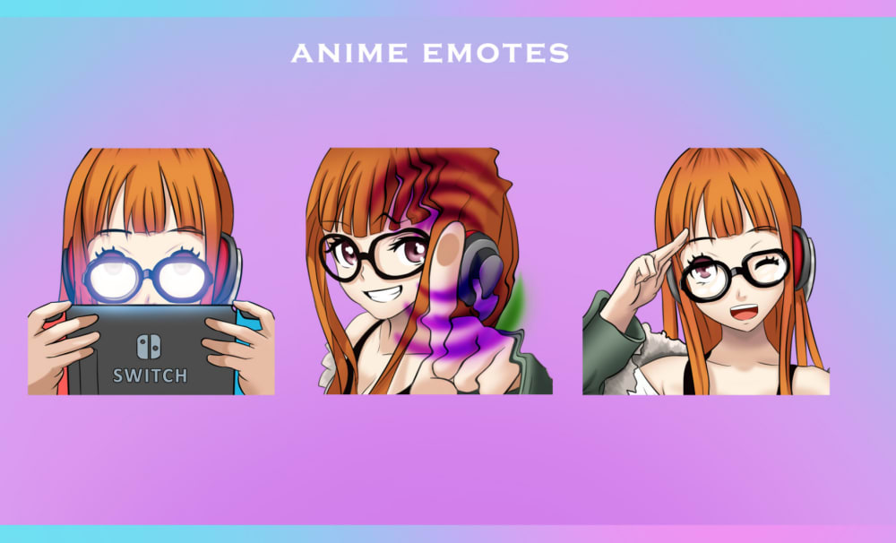 Custom i will create custom anime chibi for twitch emotes or sub badge Art  Commission | Sketchmob