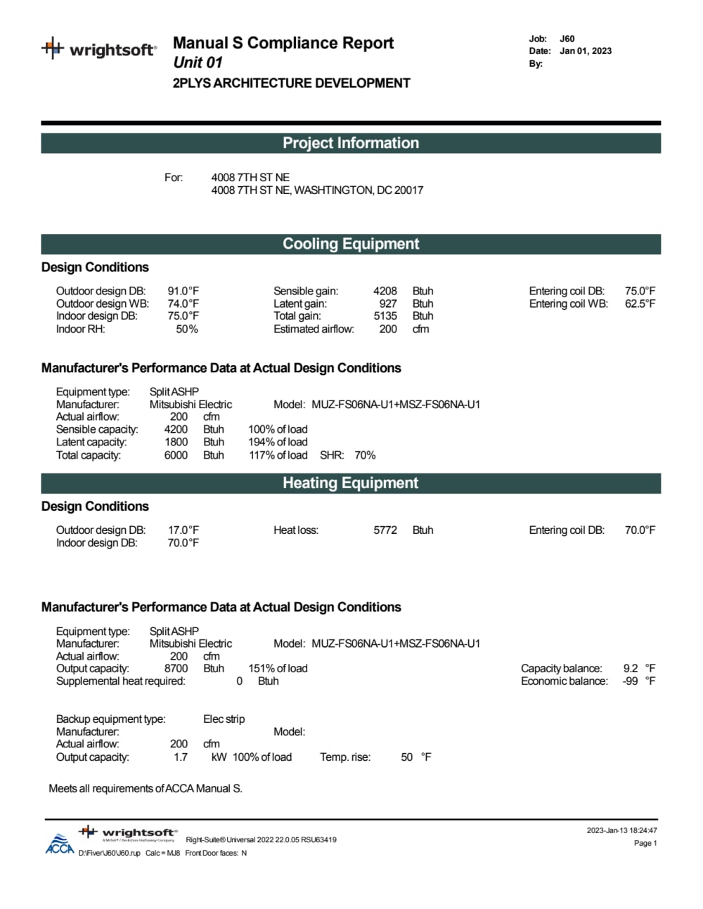 HVAC Manual J, D u0026 S Calculation | Upwork