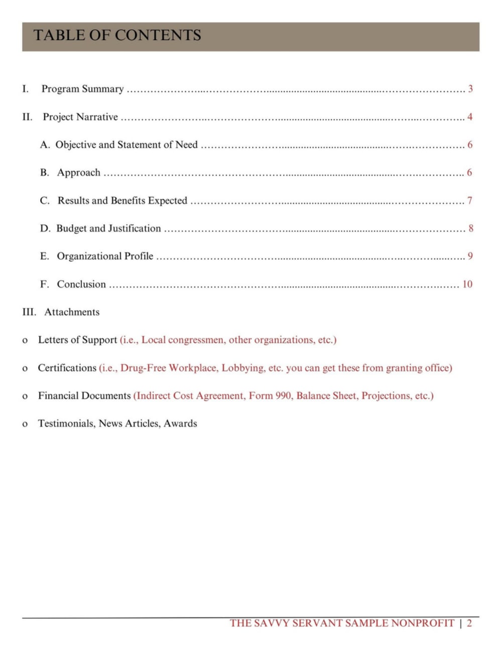A Grant Proposal Template for Government Grant Funding