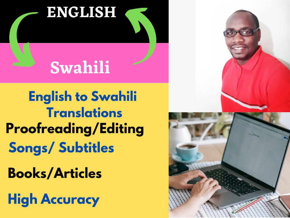 Translate And Teach Swahili To English And English To Swahili