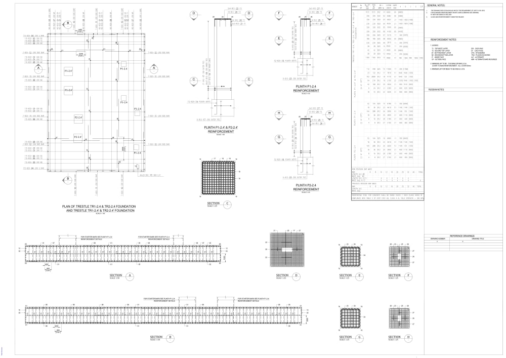 A Rebar Detailing Shop Drawings With Bar Bending Schedule, 41 OFF