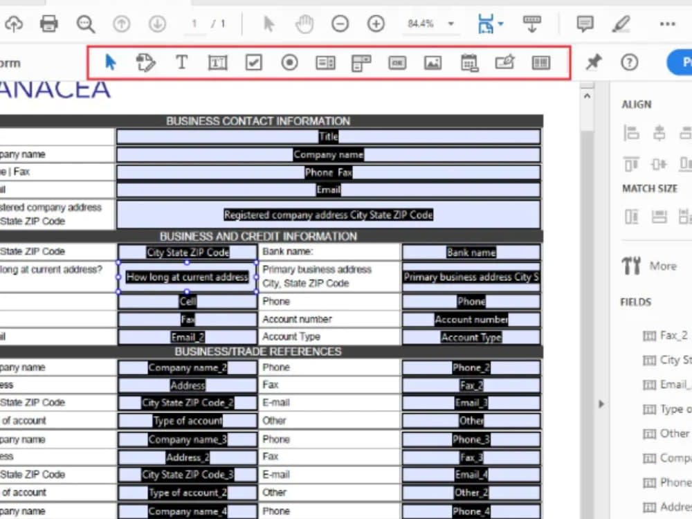 A fillable pdf form/ edit a pdf file to fillable Upwork