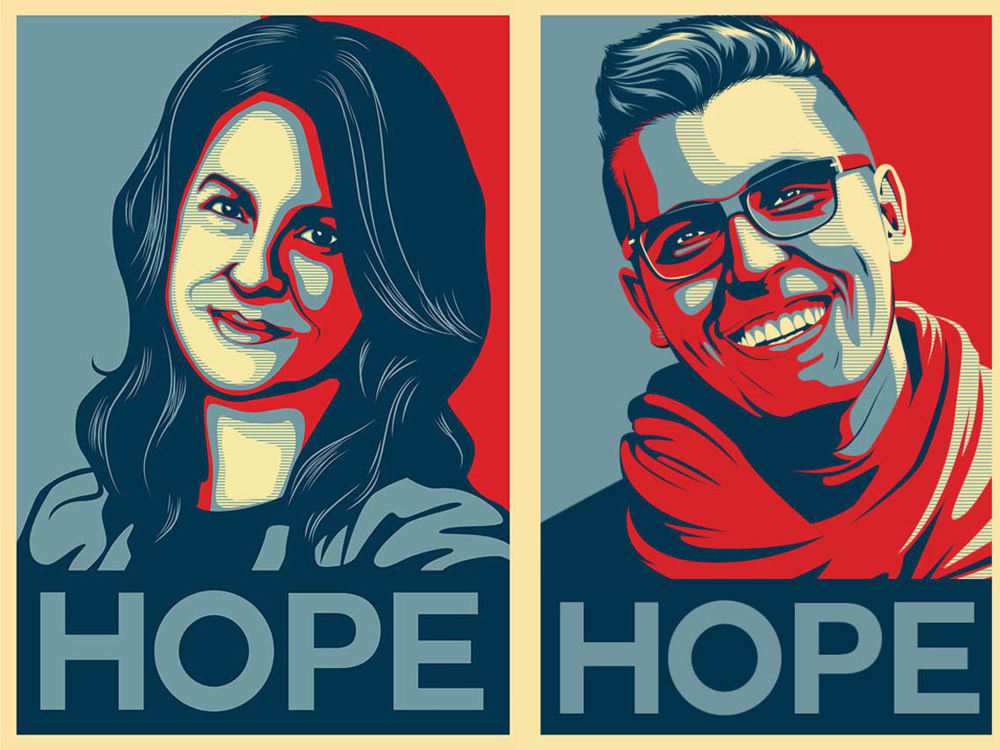 Obama Style Hope Poster From Your Photos Upwork