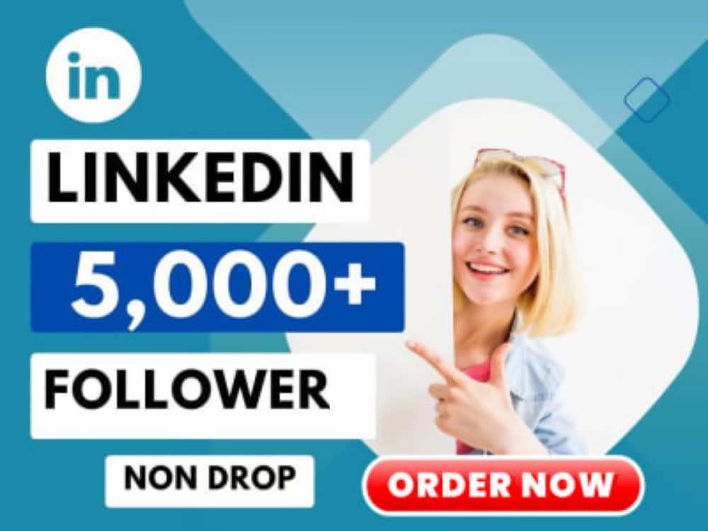 5k+ Real USA LinkedIn connection company page and profile followers