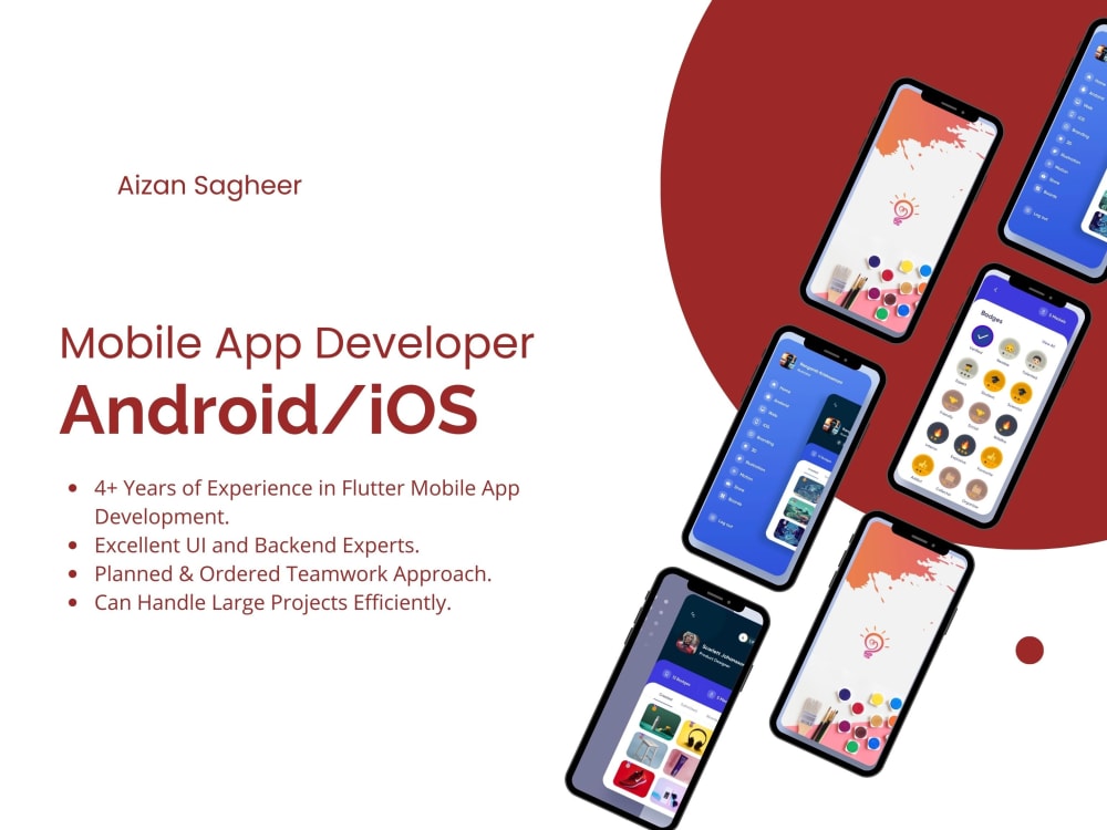 Android and ios app using Flutter | Upwork
