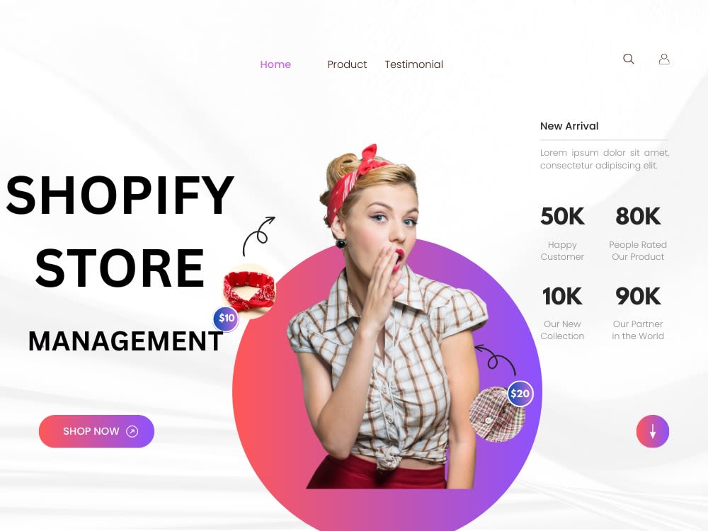 SHOPIFY STORE (MAKE-OVER) Price Starting From