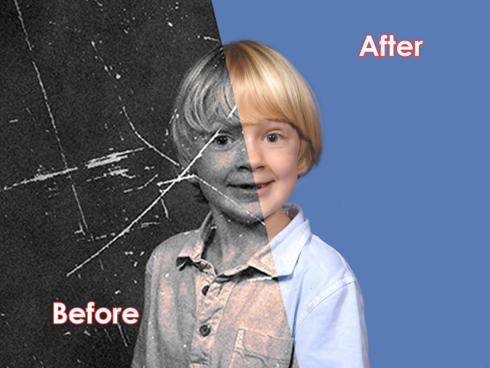 Your old photos restored and recolored in 24 hours Upwork