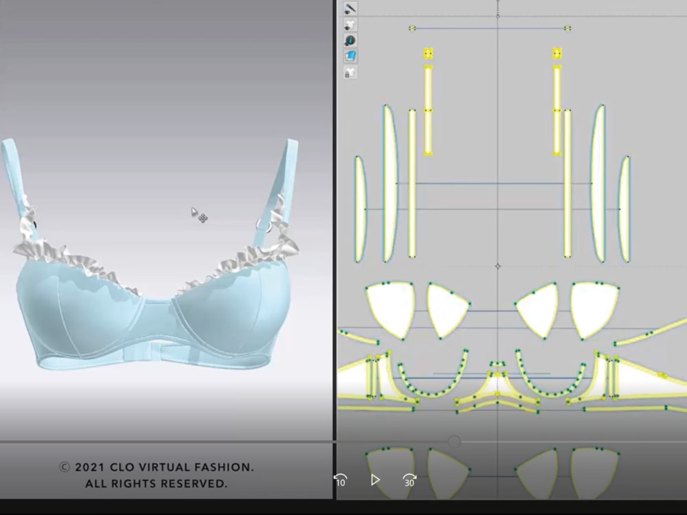 Bralette Tutorial For Beginners (Marvelous designer - Clo3d) Academy Center  