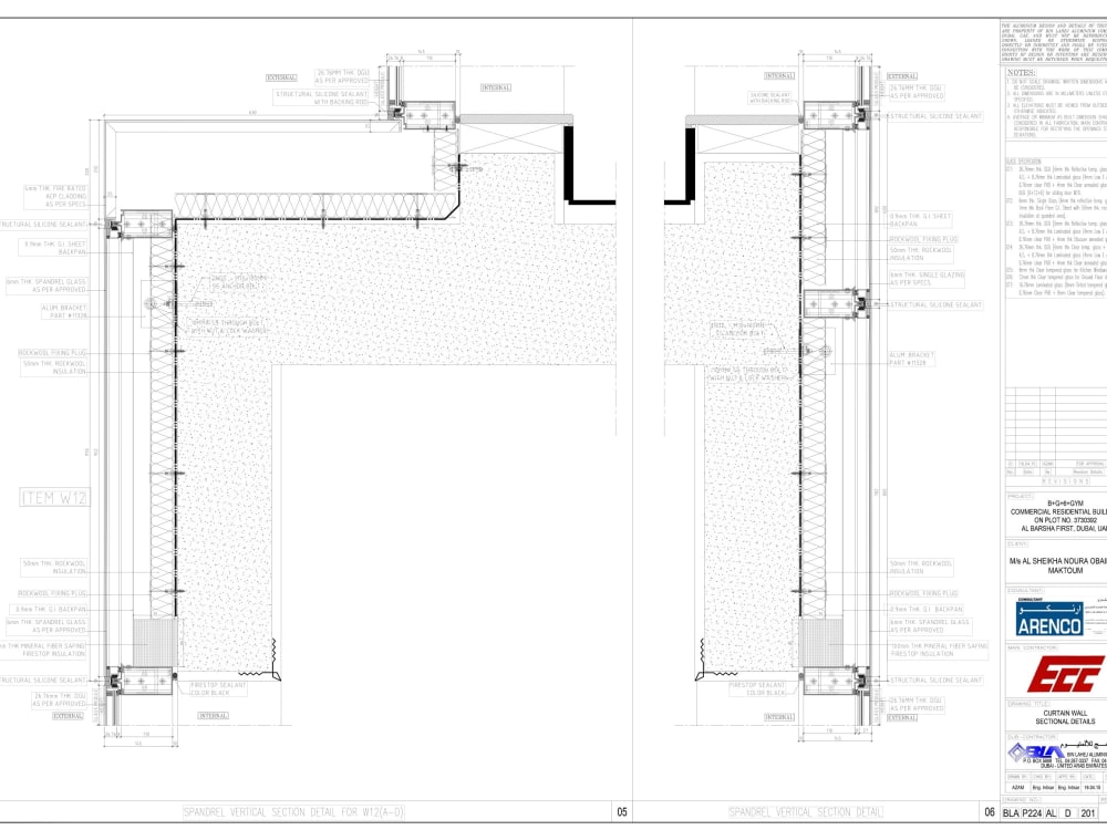 Aluminum curtain wall details drawings Upwork