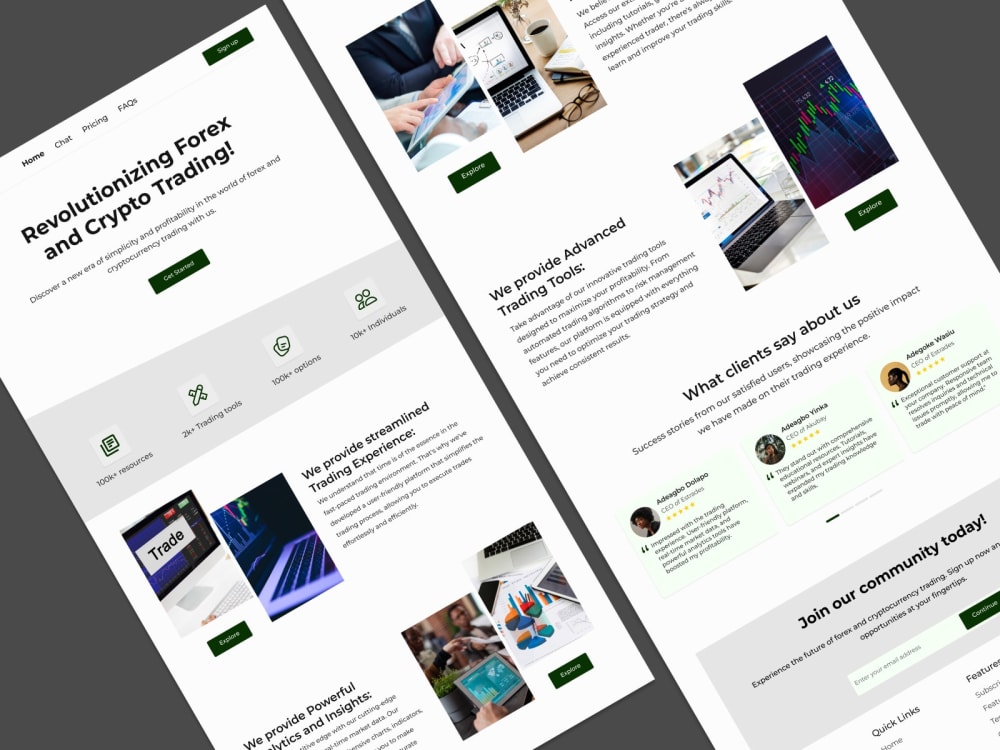 Responsive website UI UX design, web UI or landing page UI design in ...