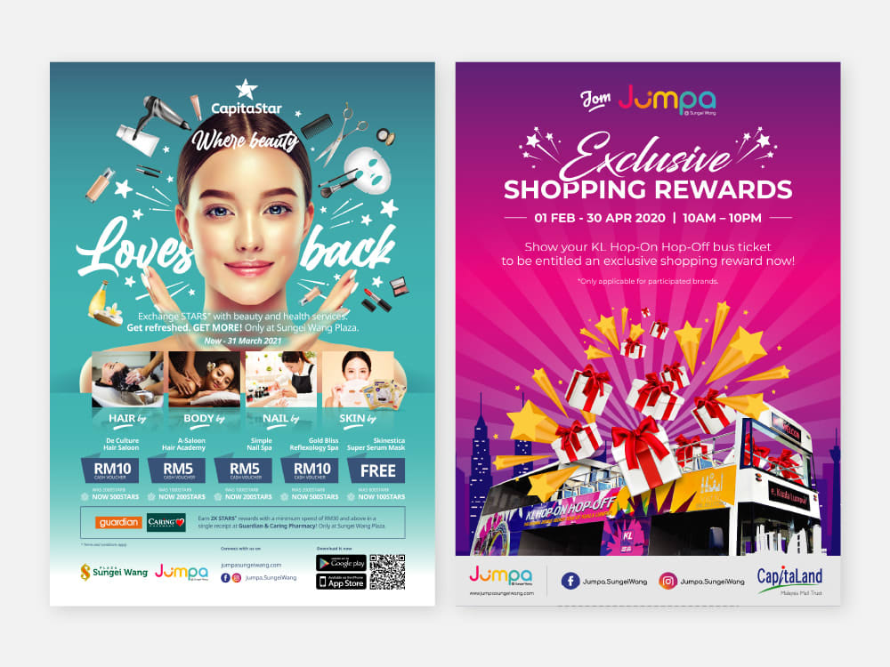 Impressive key visual in a campaign poster Upwork