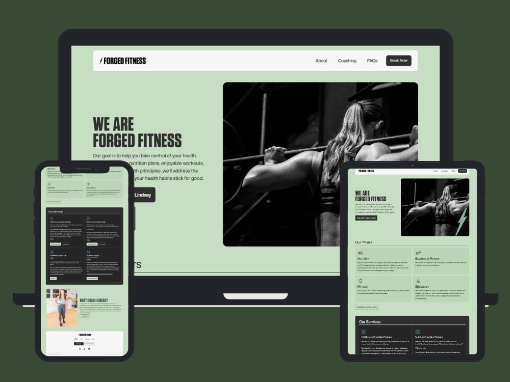 Professional gym, fitness, sports, and workout website | Upwork