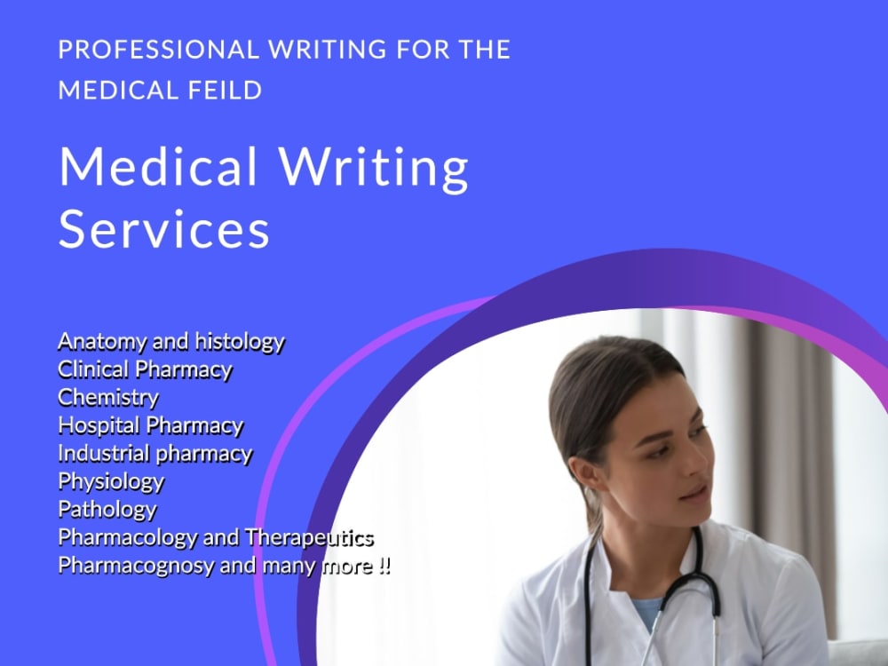 A professional article about health, medical and pharmaceutics. Upwork