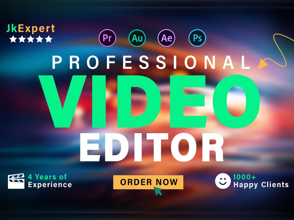 Any type of professional video editing Upwork