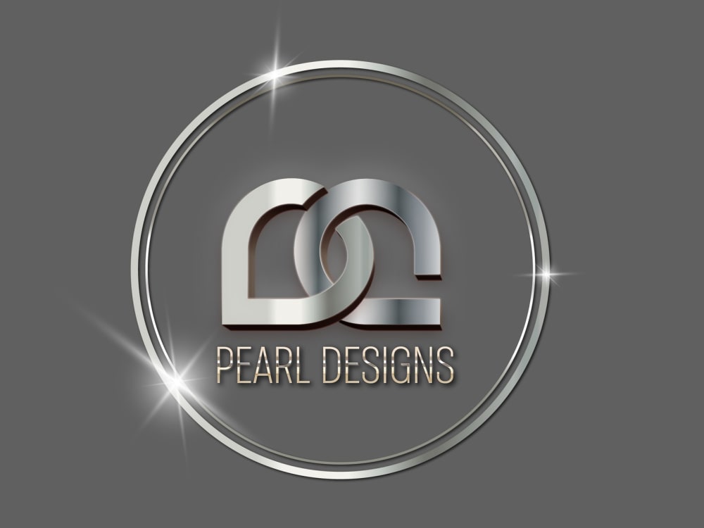 Monogram number 8 logo 3d metallic effect silver Vector Image