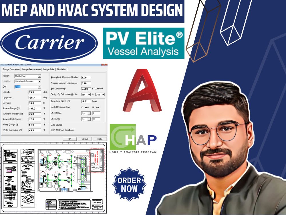 MEP & HVAC Design Drawings & Cooling Load Calculations Upwork