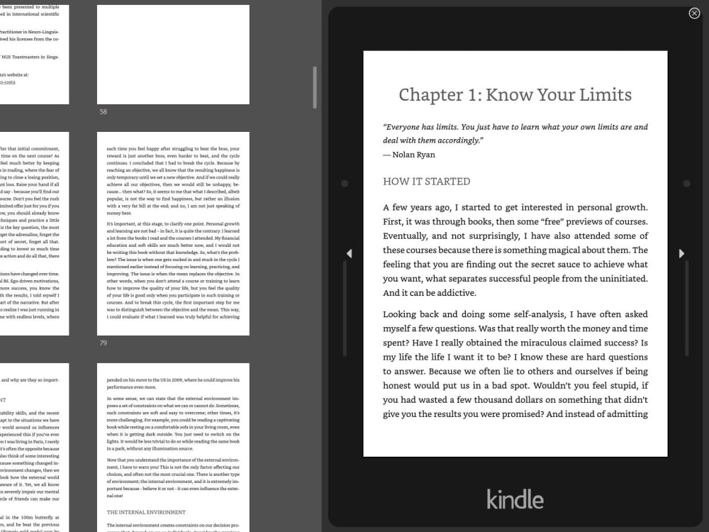 A neatly formatted Amazon KDP book | Upwork