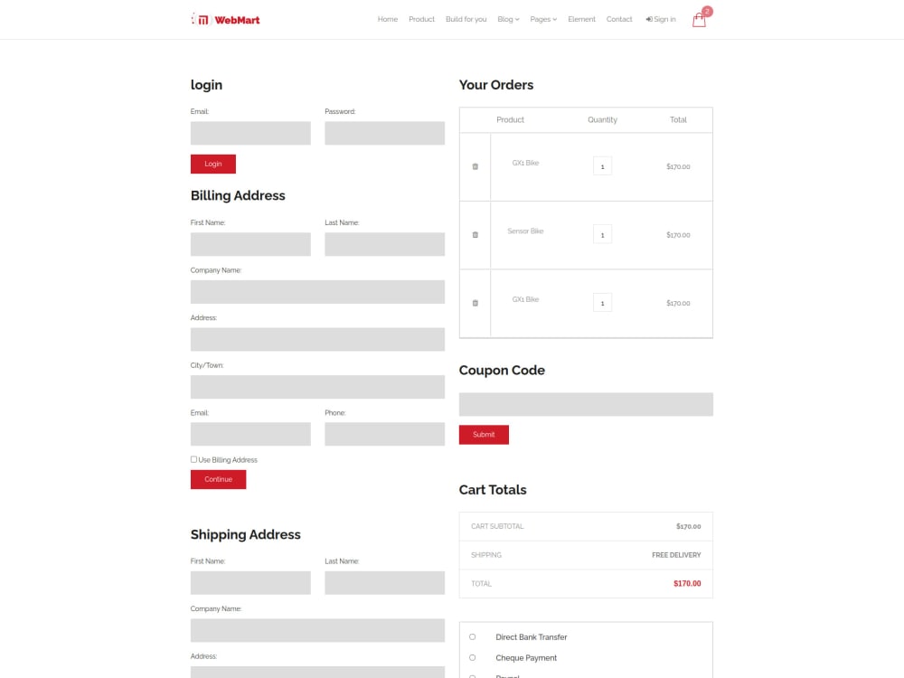 Responsive HTML Web template Email Template Upwork