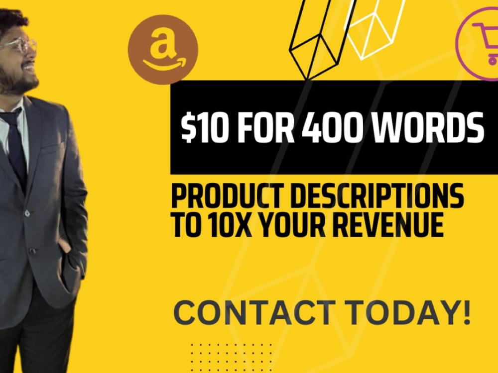 Kickass product descriptions on Amazon, Etsy that drive sales in 24