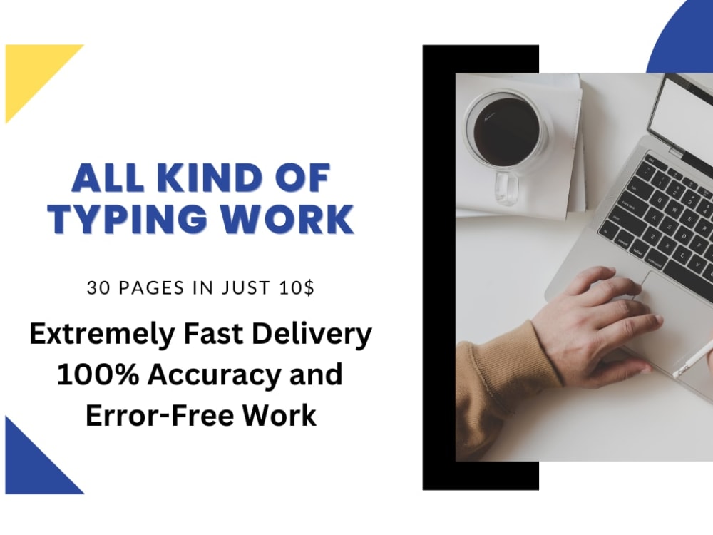 I am a professional typist who provides fast copy typing services. Upwork