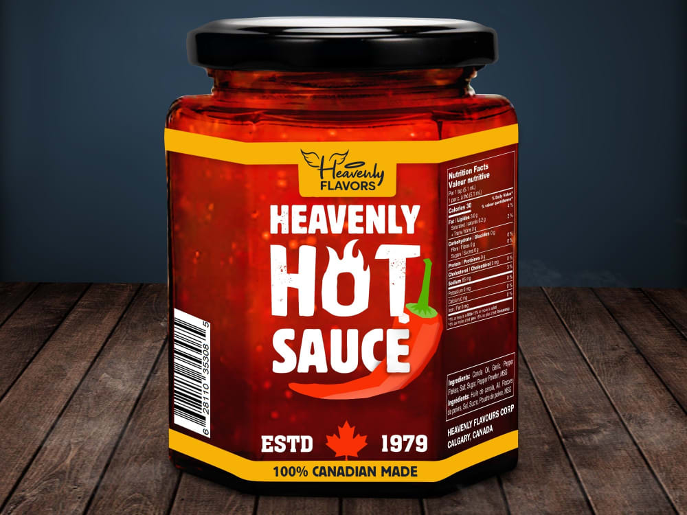 An awesome sauce bottle label design Upwork