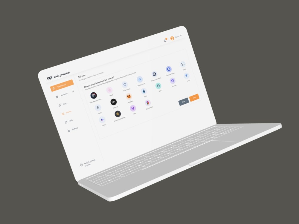 An Interface design for cryptocurrency and blockchain services | Upwork