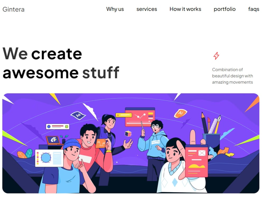 A responsive website with Html CSS and Javascript | Upwork