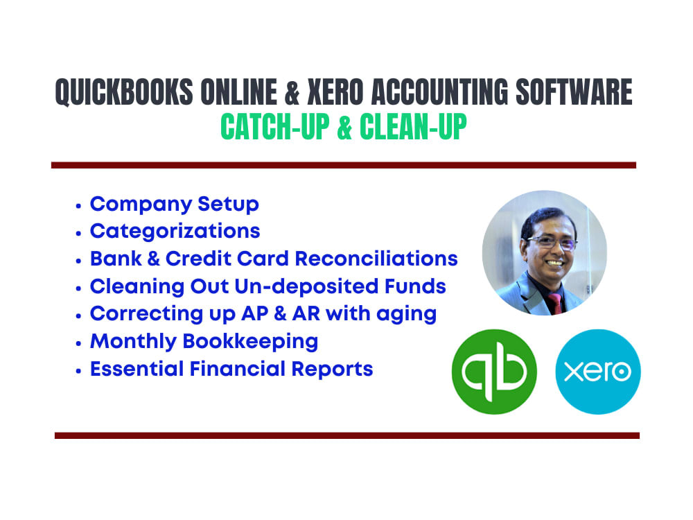 Catchup Cleanup Bank reconciliation QuickBooks Online Xero