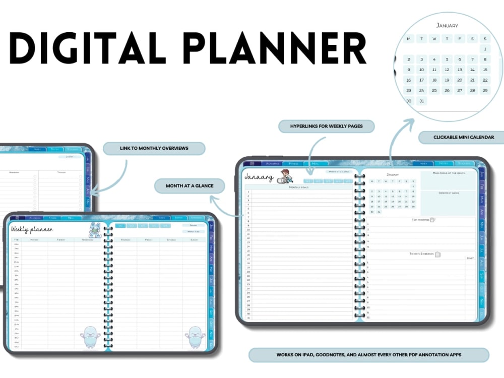 Digital/printable custom planner design Upwork