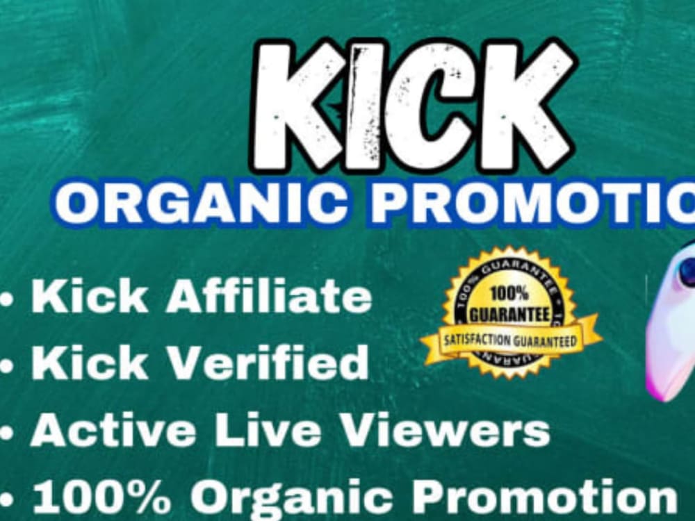 Massive audience on kick, kick affiliate and Kick verified channel Upwork