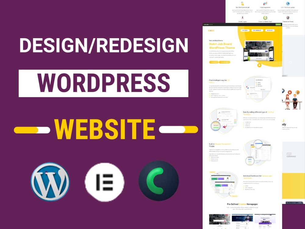 Customize design redesign duplicate copy or revamp the WordPress 