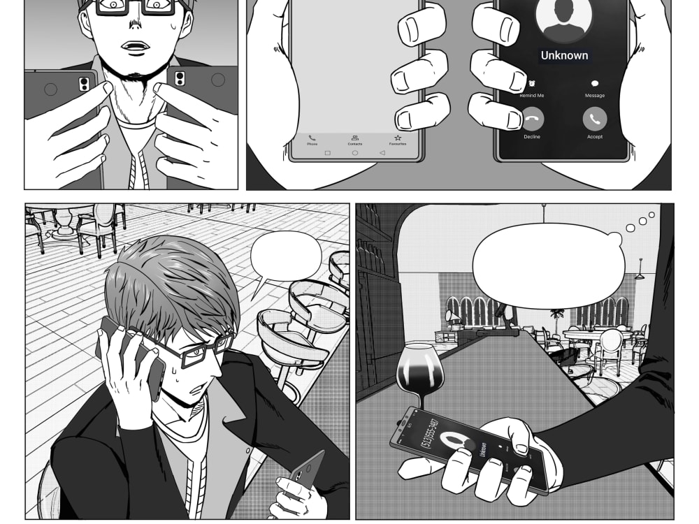 Draw your manga and comic book in japanese anime style from your script