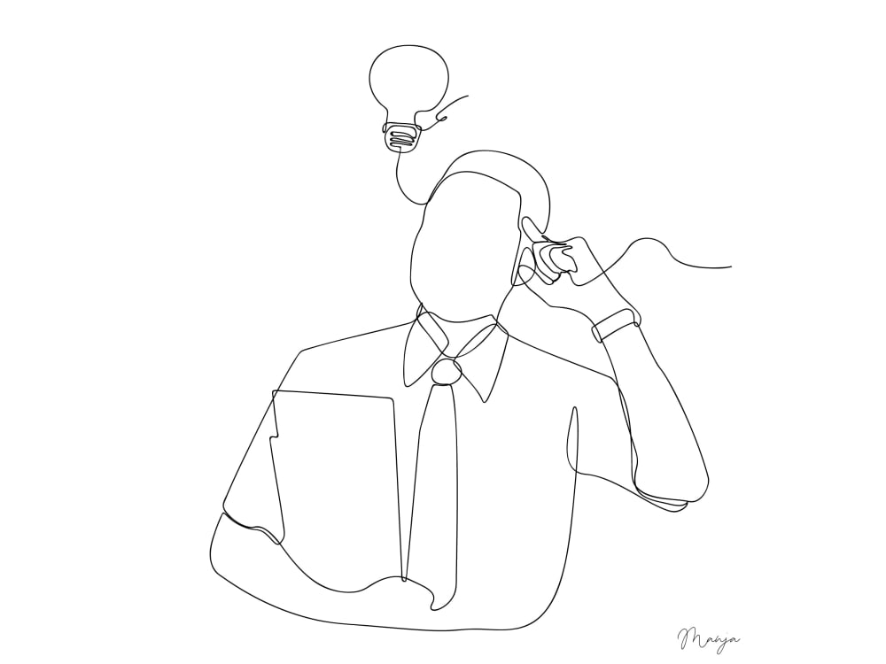 Best line art or continues line art Upwork